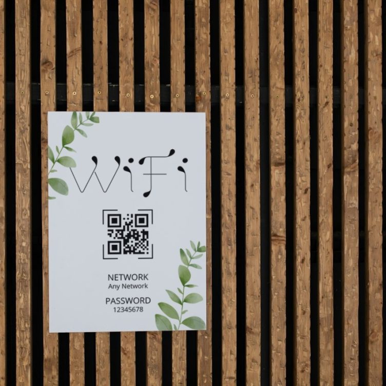 Wi-Fi Password Signboard